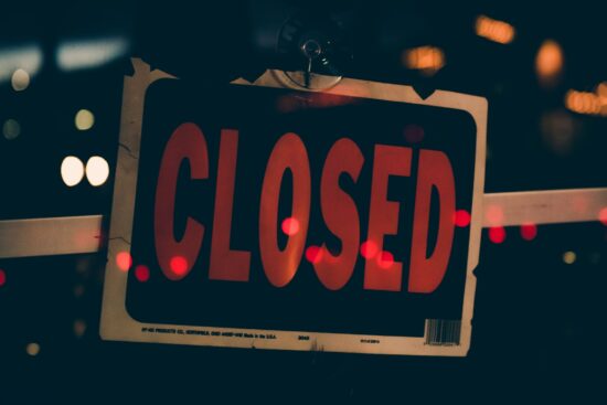 Closed sign