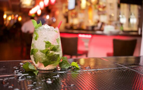 mojito on a bar